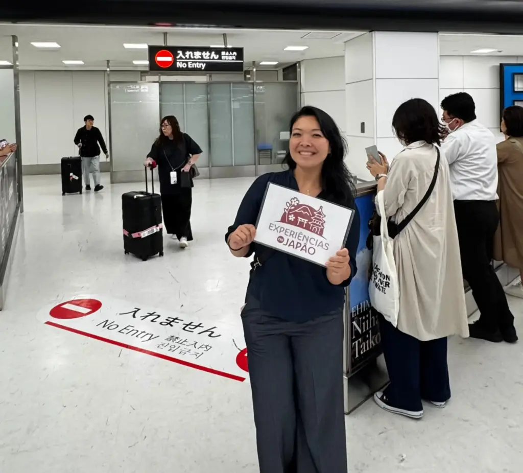 Experiências no Japão no aeroporto